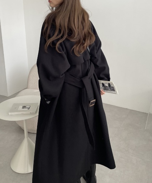 andme（アンドミー） ステンカラーコート コート 「新色追加」ベルト