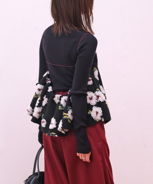 AKTE（アクテ） ブラウス シャツ ボアキャミソール レディース