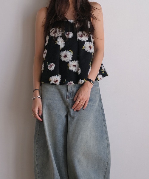 AKTE（アクテ） ブラウス シャツ ボアキャミソール レディース