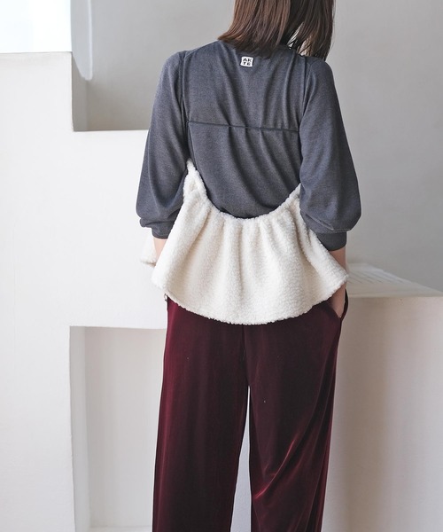 AKTE（アクテ） ブラウス シャツ ボアキャミソール レディース