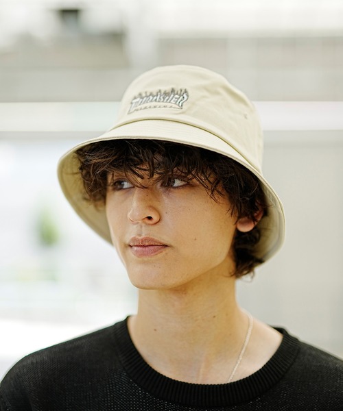 THRASHER（スラッシャー） 帽子 ハット バケットハット FLAME LOGO