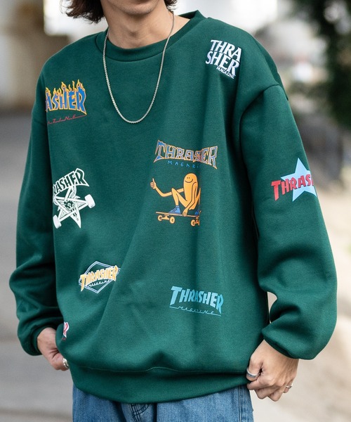 THRASHER（スラッシャー） トレーナー スウェット 「at」「THRASHER