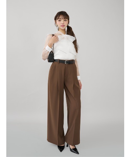 Darich（ダーリッチ） ブラウス シャツ シアーパフショルブラウス