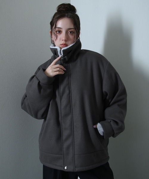 Nilway（ニルウェイ） ブルゾン アウター 裏ボアウールライクスタンド