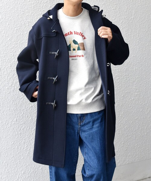 SHIPS any ダッフルコート コート any: PURE WOOL MELTON ダッフル