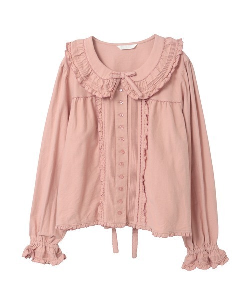 PINK HOUSE（ピンクハウス） ブラウス シャツ フリル襟付きブラウス