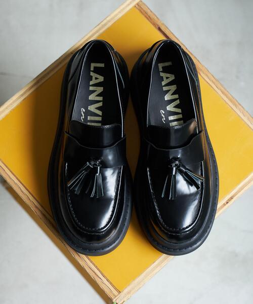 LANVIN en Bleu ローファー タッセルローファー レディース : ZOZOTOWN