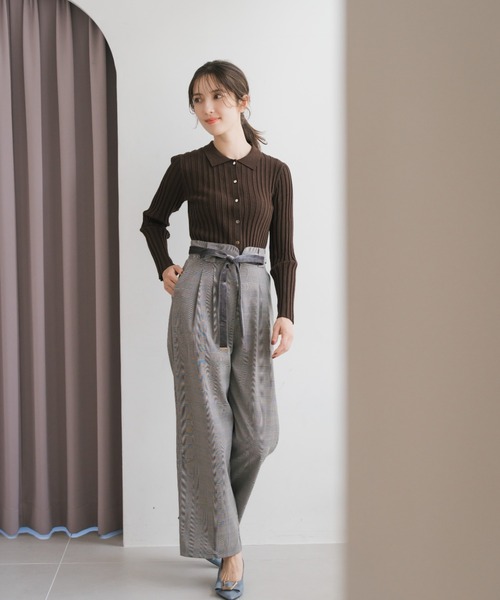 MISCH MASCH（ミッシュマッシュ） パンツ 2025秋冬新作 ベロアリボン2