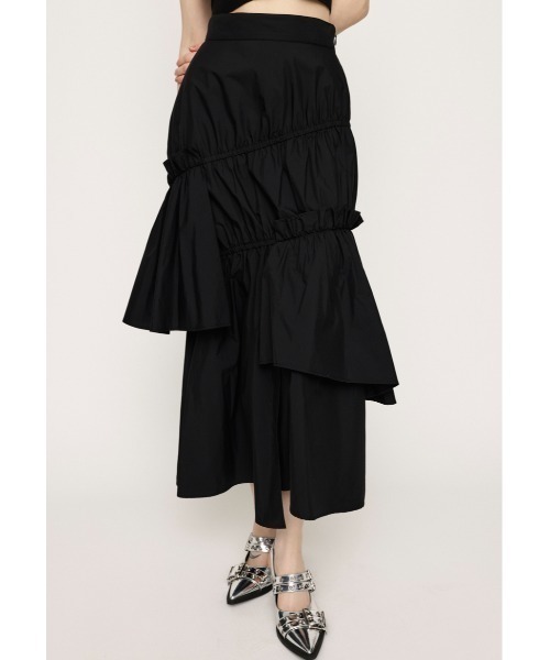 SLY（スライ） スカート ASYMMETRY FRILL SK アシンメトリー フリル