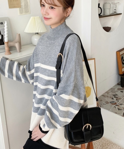 moment+ ショルダーバッグ バッグ ワイドベルトサッチェルショルダー