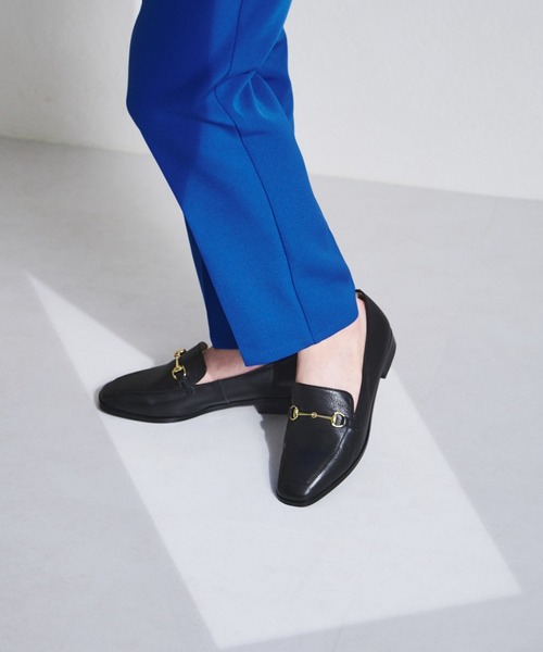 NICAL ローファー 「本革」「NICAL」スクエアトゥビットローファー