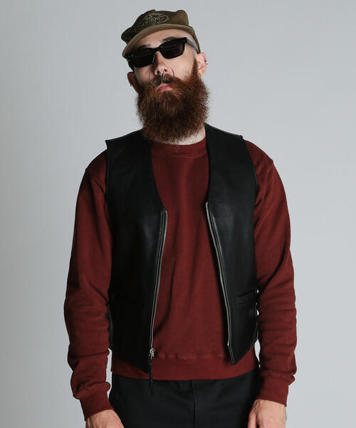 Schott N.Y.C（ショット） ベスト ジレ Schott/ショット/193V LEATHER