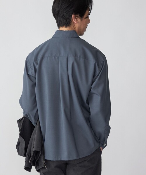 SHIPS（シップス） シャツ SHIPS:「洗濯機可能」TECH PLUS(R) WOOL