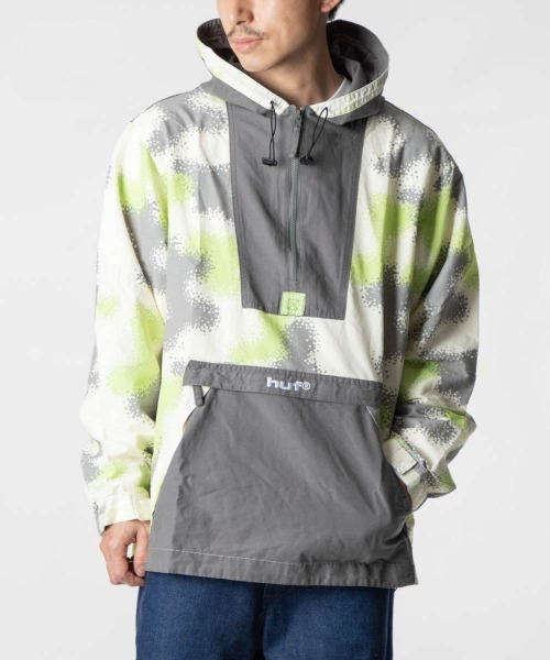 HUF（ハフ） ナイロンジャケット HUF COMMANDER CAMO ANORAK JACKET