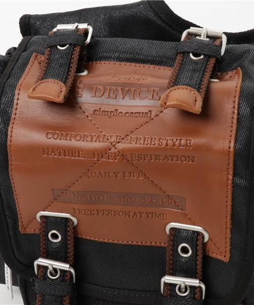DEVICE（デバイス） ウエストポーチ Work 本革 レザー 型押し