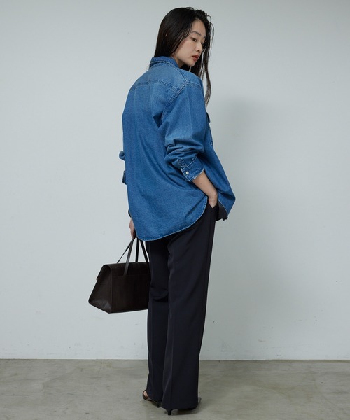 GALLARDAGALANTE（ガリャルダガランテ） ブラウス シャツ デニムシャツ