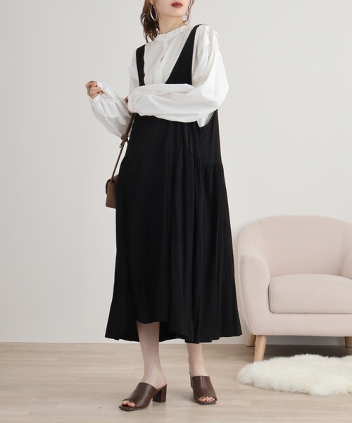 ジャンパースカート A.N.L ノースリーブジャンスカ : ZOZOTOWN Yahoo