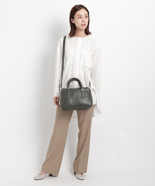 HIROFU（ヒロフ） ハンドバッグ 「ピアーチェ」レザーハンドバッグ M