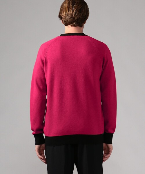 CABaN（キャバン） カーディガン コットンカシミヤ バイカラーVネック