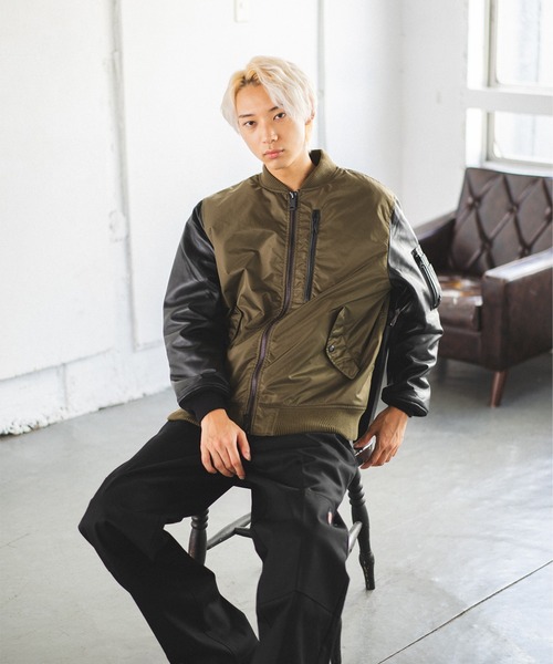 MMMM ma1 ma-1 MMMM MA-1タイプブルゾン メンズ レディース : ZOZOTOWN