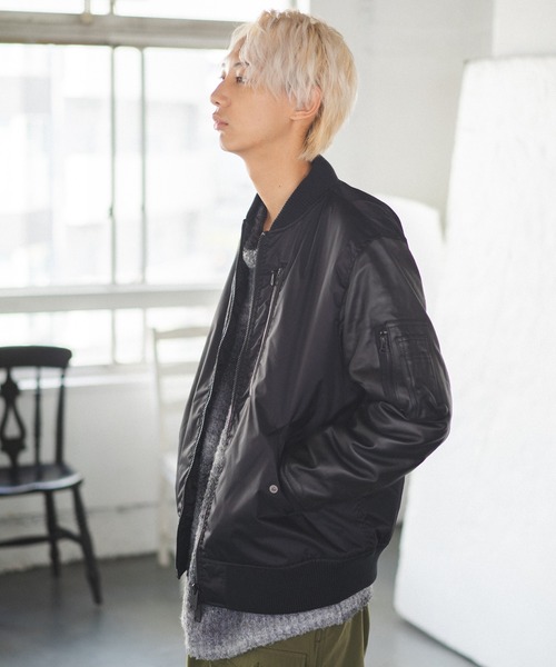 MMMM ma1 ma-1 MMMM MA-1タイプブルゾン メンズ レディース : ZOZOTOWN