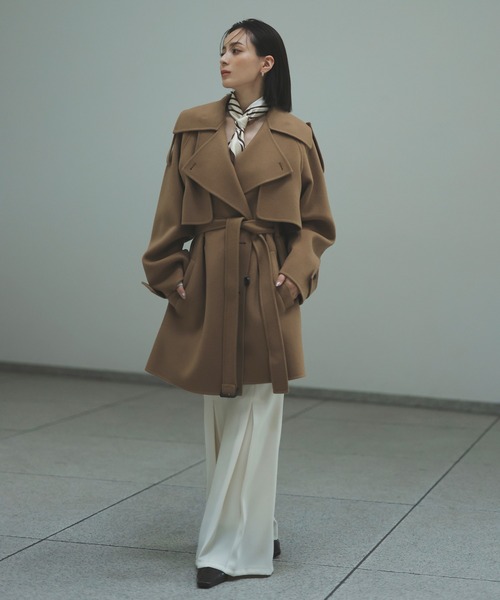 anuans（アニュアンス） トレンチコート コート リバーミドルトレンチ