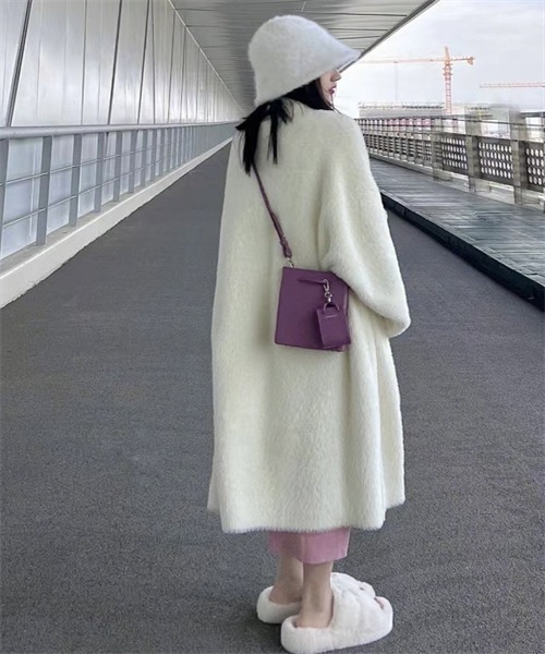 Dream garden（ドリームガーデン） カーディガン シャギーロングニット