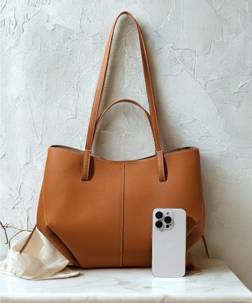 トートバッグ 「 NiiNa / ニーナ 」高品質牛革 大容量 2way フレンチ