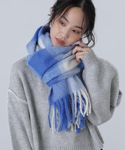 FREE'S MART（フリーズマート） ストール マフラー ライトチェック