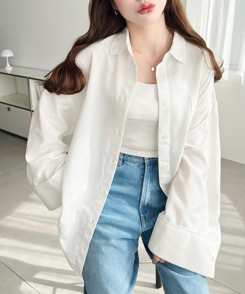 moment+ ブラウス シャツ 「累計販売枚数1万枚突破！」ワイドスリーブ