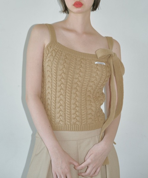 Lil Ambition（リルアンビション） キャミソール ケーブルニット