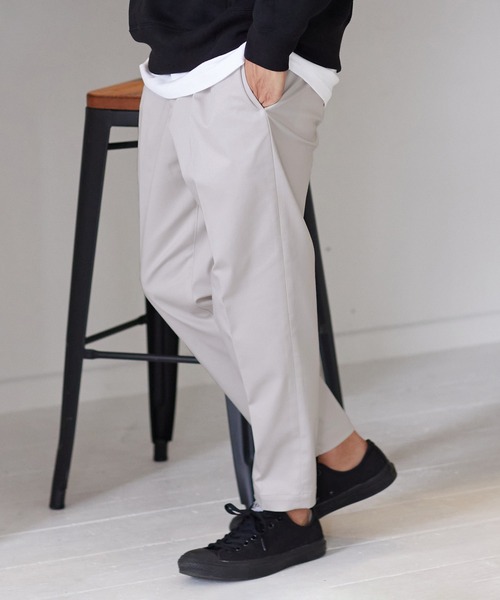 CAMBIO（カンビオ） チノパン mp9368-裾シングルテーパードパンツ