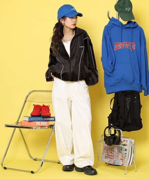 NERDY ジャージ ベロアパイピングトラックトップ メンズ レディース