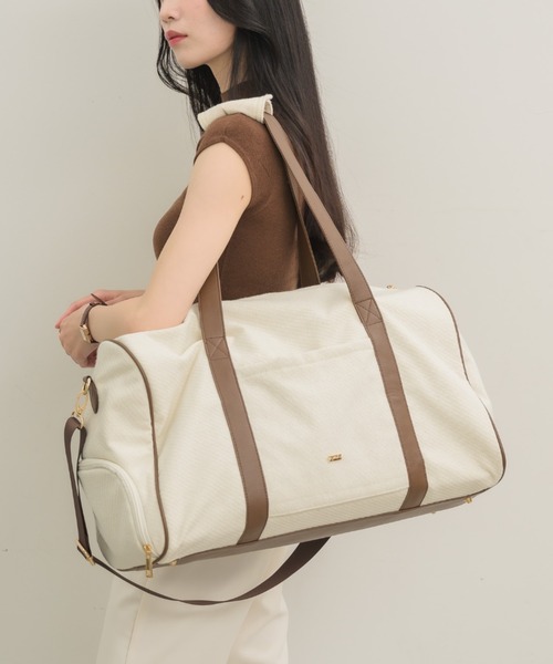 NEUNA（ヌナ） ボストンバッグ 「新色登場！」レザー切り替え