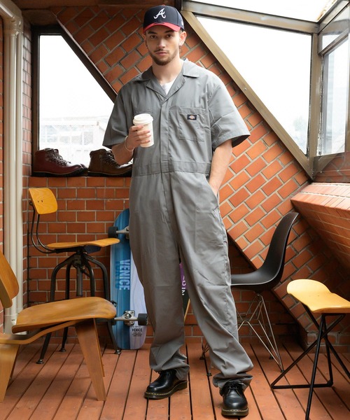 Dickies（ディッキーズ） オールインワン 半袖カバーオール メンズ