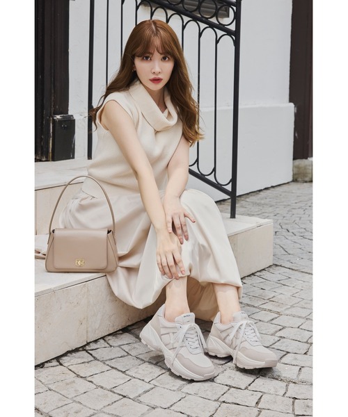 Her lip to ニット セーター Drape Neck Sleeveless Knit レディース