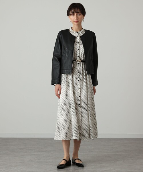 ANAYI（アナイ） レザージャケット ライダース ラムレザーファスナー