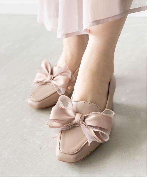 RANDA（ランダ） ローファー 2WAY モノグラムローファーシューズ