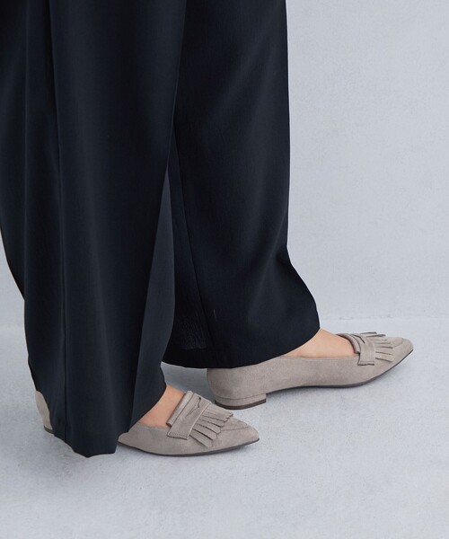 FABIO RUSCONI（ファビオルスコーニ） フラットパンプス 38 ブラウン