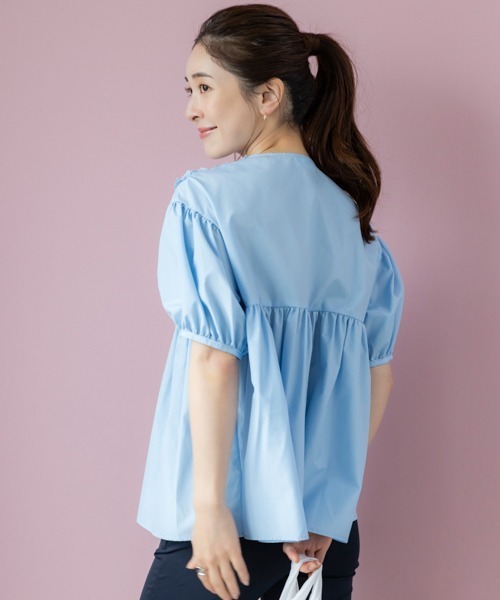 Sono（ソーノ） ブラウス シャツ 「SONO/ソーノ」ちびフリルブラウス