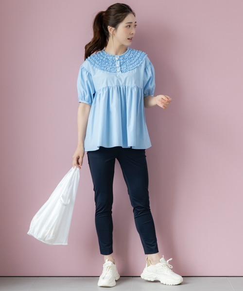 Sono（ソーノ） ブラウス シャツ 「SONO/ソーノ」ちびフリルブラウス