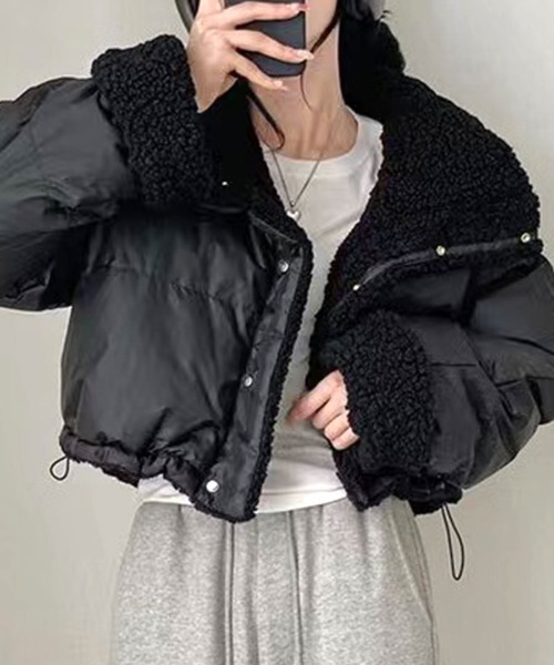 Riff（リフ） ブルゾン アウター リバーシブルボアブルゾン ジャケット