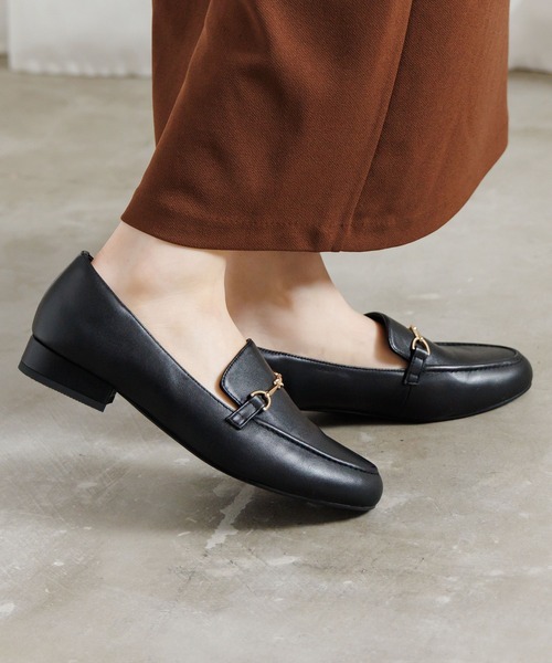 NICAL ローファー 「本革」「NICAL」ラウンドトゥビットローファー