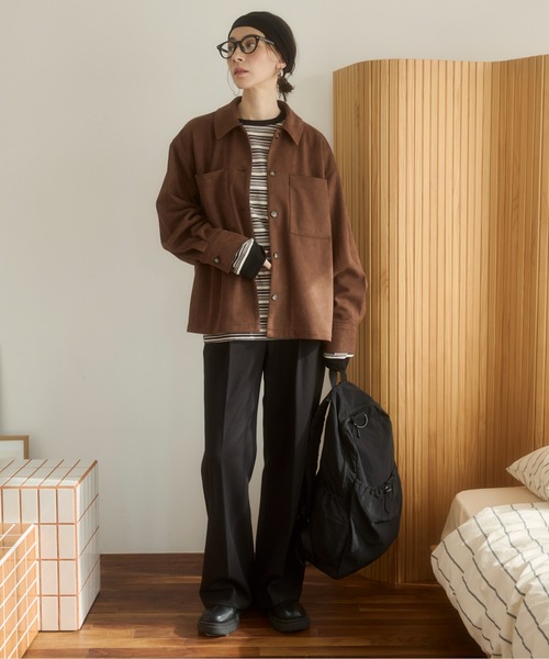 ANGIE セットアップ 「2点セット」フェイクスエード オーバーサイズ