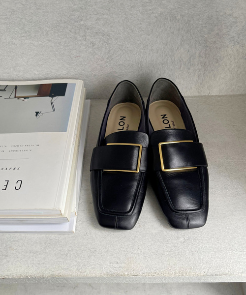 LE TALON（ル タロン） ローファー 「追加」レザースクエアメタル