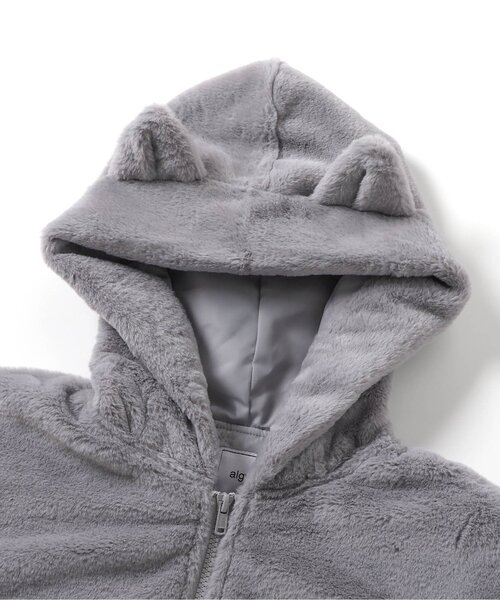 algy（アルジー） ブルゾン アウター ネコミミBIGエコファーアウター