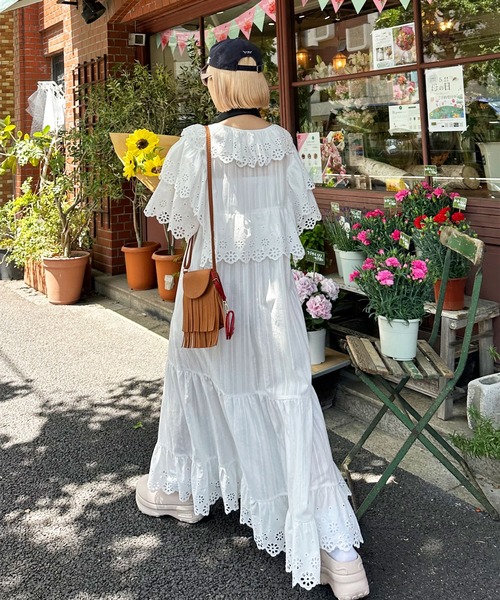 Alley Tokyo ワンピース レースどっさり半袖ワンピース : ZOZOTOWN