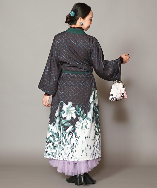 カヤ ワンピース 「重宗玉緒×倭物やカヤ」モダン着物ワンピース