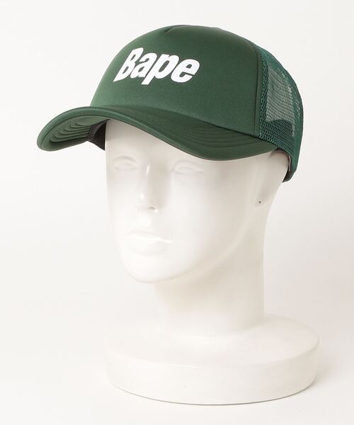 A BATHING APE（アベイシングエイプ） キャップ 帽子 BAPE LOGO MESH