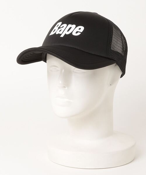 A BATHING APE（アベイシングエイプ） キャップ 帽子 BAPE LOGO MESH